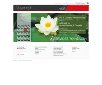 Lipomed.com(Reference Standards) Screenshot