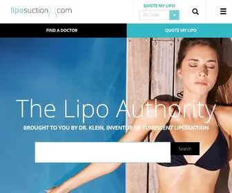 Liposuction.com(Liposuction Information) Screenshot