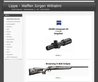 Lippe-Waffen.de(Lippe-Waffen Startseite) Screenshot