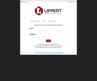 Lippertonline.com(My Account) Screenshot