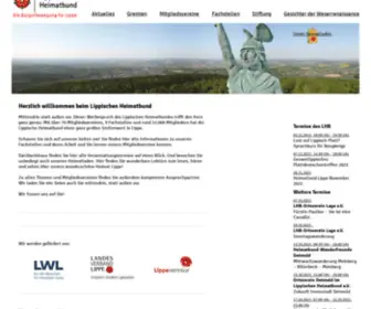 Lippischer-Heimatbund.de(Lippischer Heimatbund) Screenshot