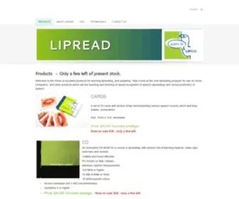 Lipread.com.au(Products) Screenshot