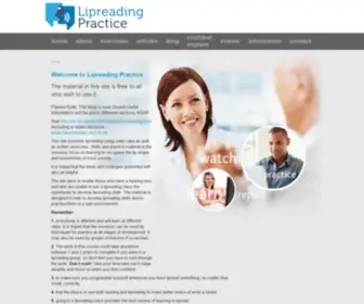 Lipreadingpractice.co.uk(Lipreading Practice) Screenshot