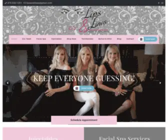 Lipsandlinesllc.com(Located in Arkansas) Screenshot