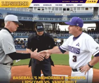 Lipscombsports.com(Official Athletic Site of the Lipscomb University Bisons) Screenshot