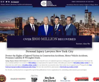 Lipsig.com(Personal Injury Lawyers New York City) Screenshot