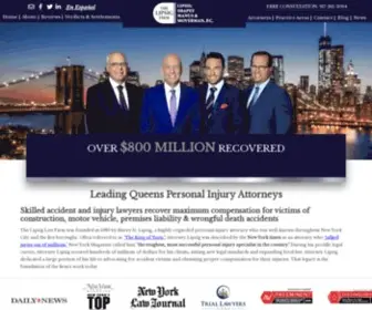 Lipsigqueens.com(Queens Personal Injury Attorneys) Screenshot