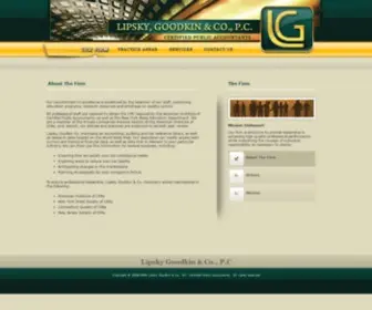 Lipskygoodkin.com(About The Firm) Screenshot