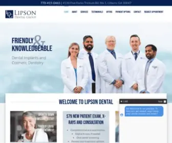 Lipsondentalgroup.com(Dental Implants in Lilburn) Screenshot