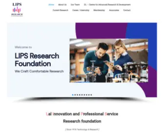 Lipsresearch.org(We Craft Comfortable Research) Screenshot