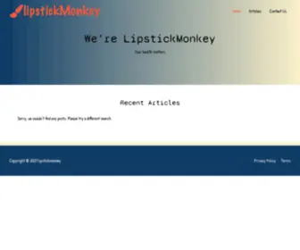 Lipstickmonkey.com(Lipstickmonkey) Screenshot