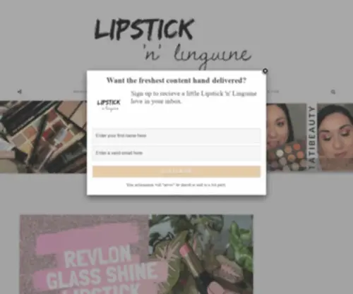 Lipsticknlinguine.com(Lipstick 'n' Linguine) Screenshot