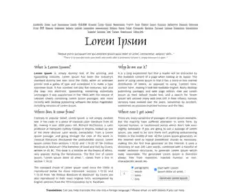 Lipsum.com(Lorem Ipsum) Screenshot