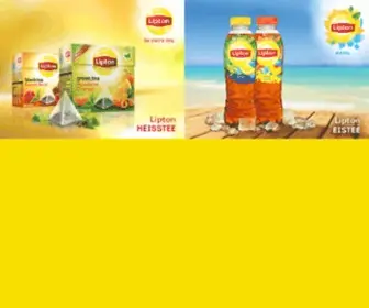 Lipton.ch(Willkommen bei Lipton Hot & Ice Tea) Screenshot