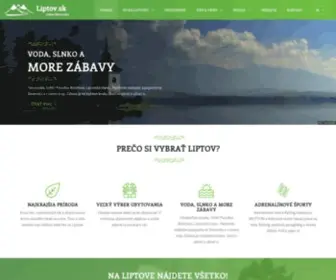 Liptov.sk(Ubytovanie, dovolenka, rekreácia, turistika, atrakcie, podujatia, história, Slovensko) Screenshot