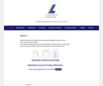 Liquex.com.au(Beverage Warehouse & Logistics Solutions) Screenshot