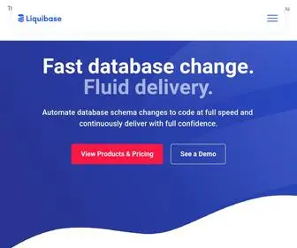 Liquibase.com(Automate database change management to code at full speed and continuously deliver with full confidence) Screenshot