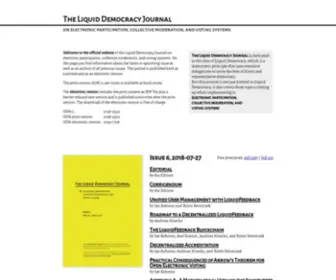 Liquid-Democracy-Journal.org(The Liquid Democracy Journal on electronic participation) Screenshot