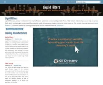 Liquid-Filters.net(Liquid Filter Manufacturers) Screenshot