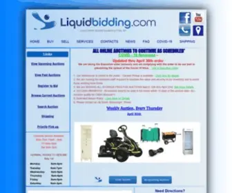 Liquidbidding.com(Online Auctions for Repossessions Foreclosures Store Returns Wholesale Liquidations Consignments and Estates) Screenshot