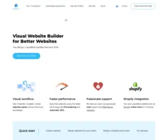 Liquidblox.com(Visual website builder for designers) Screenshot