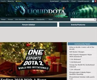 Liquiddota.com(Liquid Dota) Screenshot