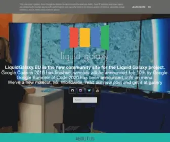 Liquidgalaxy.eu(Liquid Galaxy project community site) Screenshot