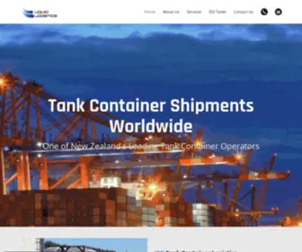 Liquidlogistics.co.nz(Tank Container Shipments Worldwide) Screenshot