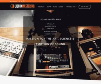 Liquidmastering.com(Professional Mastering Services) Screenshot