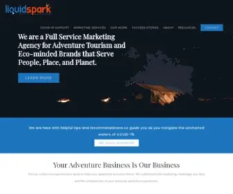 Liquidspark.com(Adventure Travel & Tourism Strategic Marketing Agency) Screenshot