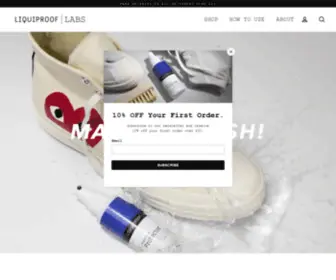 Liquiproof.co.uk(The official home of the world's best footwear protection) Screenshot