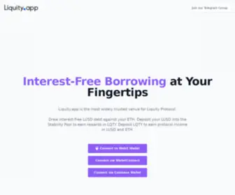 Liquity.app(Frontend for Liquity Protocol) Screenshot