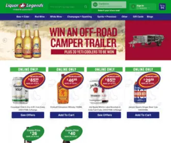 Liquorlegends.com.au(Liquor Legends) Screenshot