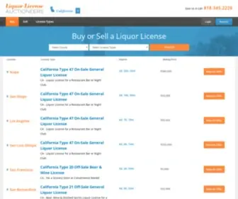 Liquorlicenseauctioneers.com(Liquor Licenses) Screenshot