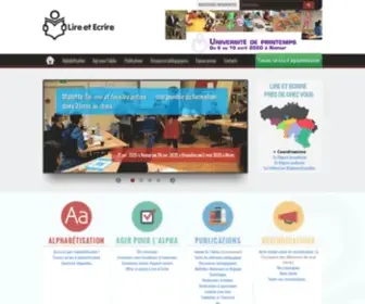 Lire-ET-Ecrire.be(Lire et Écrire) Screenshot