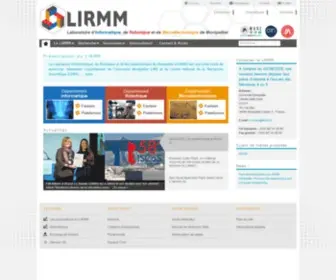 Lirmm.fr(Page d'accueil) Screenshot
