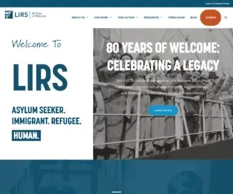 Lirs.org(Lutheran Immigration and Refugee Service) Screenshot