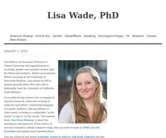 Lisa-Wade.com(Lisa Wade) Screenshot