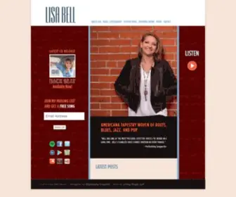 Lisabellmusic.com(Lisa Bell) Screenshot