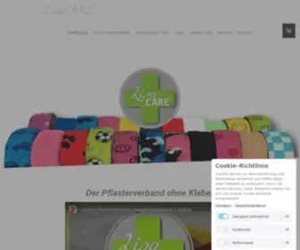 Lisacare.de(Pflasterverband ohne Kleber) Screenshot