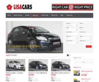 Lisacars.co.za(Used Car) Screenshot