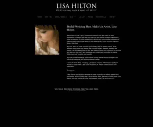 Lisahilton.co.uk(Bridal Hair) Screenshot