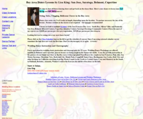 Lisakingdance.net(Bay Area Dance Lessons) Screenshot