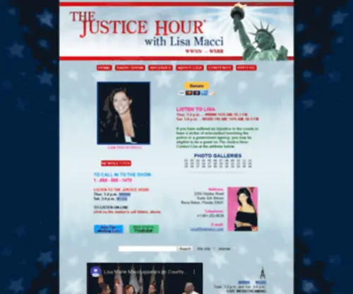 Lisamacci.com(LISA MACCI'S THE JUSTICE HOUR LISA MACCI'S THE JUSTICE HOUR) Screenshot