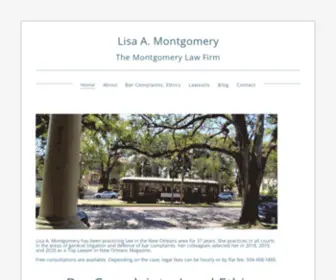 Lisamontgomerylaw.com(Experience matters. Lisa A Montgomery) Screenshot