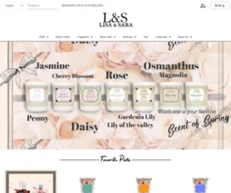 Lisasara.com(Lisa and Sara Designer Perfume and Cosmetics) Screenshot