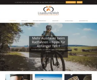 Lisasbuntewelt.com(Gesunde Ernährung und Radsport) Screenshot