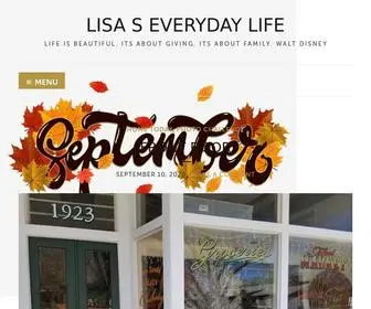 Lisaseverydaylife.com(Life is beautiful) Screenshot