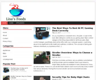 Lisasfoods.com Screenshot