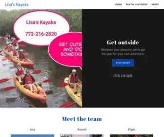 Lisaskayaks.com(Lisa's Kayaks) Screenshot